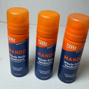 Mando Whole Body Deodorant for Men Trial Size Spray Deodorant Aluminum Free